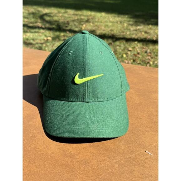 Nike Oregon Duck Green Optic Yellow Swoosh Preowned - Picture 1 of 5